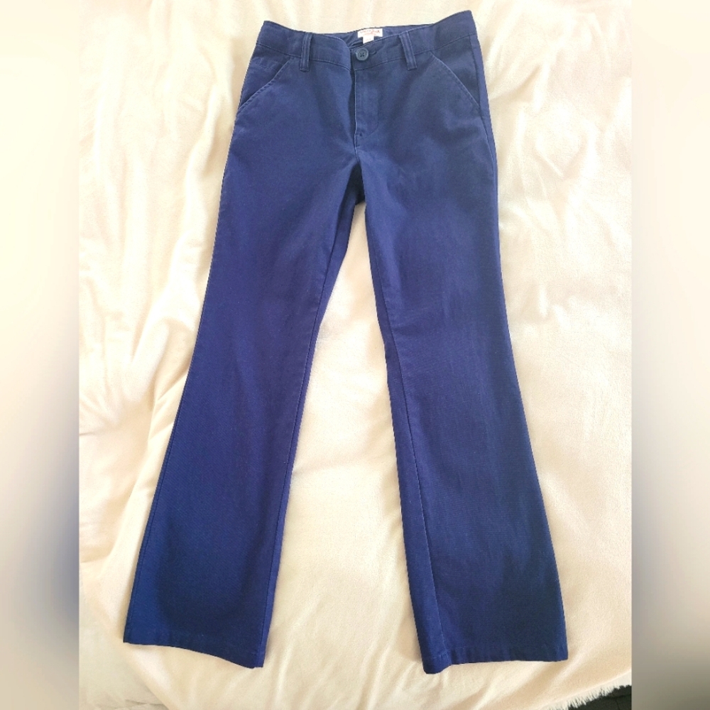 Boy's Navy Blue Uniform Style Pantsp